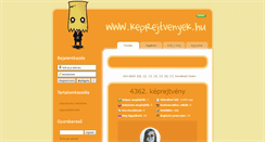 Desktop Screenshot of keprejtvenyek.hu